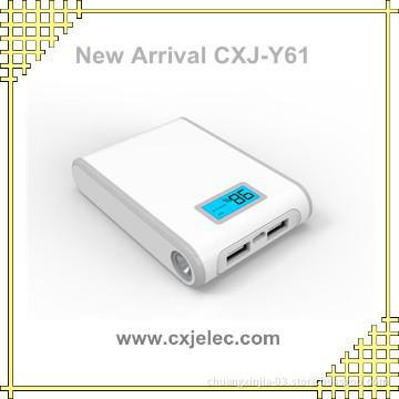 8800mah mobile power bank with double USB outputs